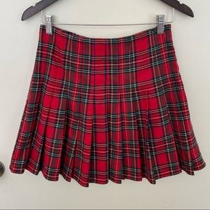 Brandy Melville plaid pleated skirt